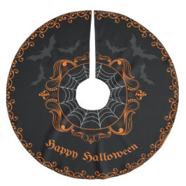 Spooky Goth Halloween Treppenhaus Polyester Weihnachtsbaumdecke