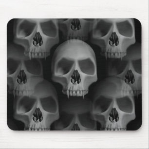Spooky-Gothic-Schädel Mousepad