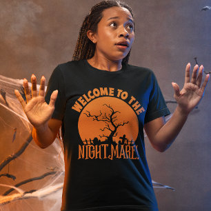 Spooky Graveyard Halloween Nightmare T - Shirt
