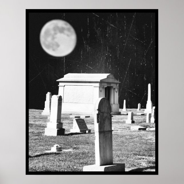 Spooky Graveyard Poster (Vorne)