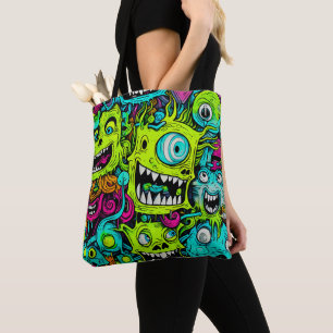 Spooky Green Monster Pattern