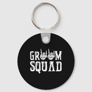 Spooky Groom Squad Gothic Wedween Bachel Schlüsselanhänger