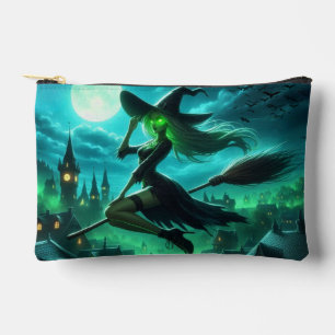 Spooky-grüne Aura Halloween-Hexe Zubehörtasche