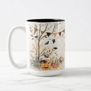 Spooky Halloween 2-Tone Tasse - 15 oz Fall.