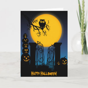 Spooky Halloween 4-Karte Karte