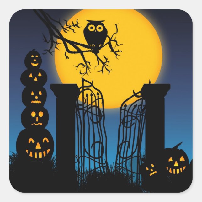 Spooky Halloween 4 Sticker (Vorderseite)