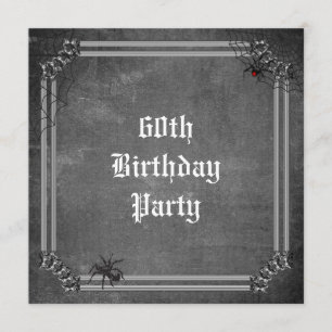 Spooky Halloween 60. Geburtstag Einladung