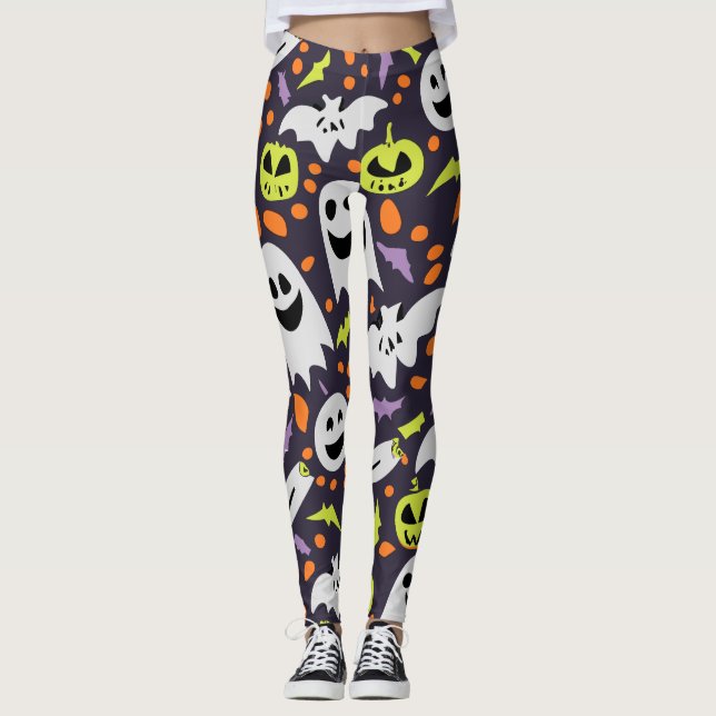 Spooky Halloween Alles Niedlich Leggings (Vorderseite)