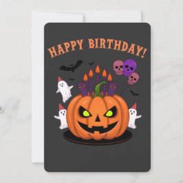 Spooky Halloween B-Tag Pumpkin Cake & Ghosts