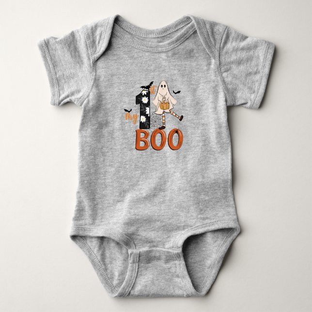 Spooky Halloween Baby Bodysuit Strampler (Vorderseite)