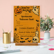 Spooky Halloween Bash Invite | Ghosts & Games