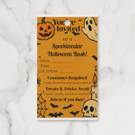 Spooky Halloween Bash Invite | Ghosts & Games Geschenkanhänger