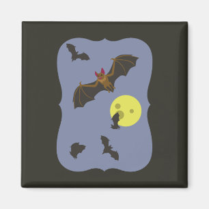 Spooky Halloween Bats Magnet