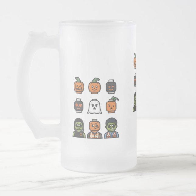 Spooky Halloween Bierglas & Stein Design Mattglas Bierglas (Links)