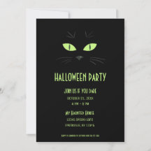 Spooky Halloween Black Cat Party