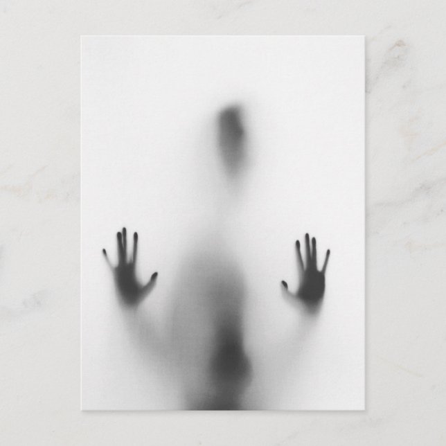 Spooky Halloween Body Shadow Postkarte (Vorderseite)