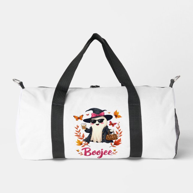 Spooky Halloween Boojee Sassy Classy Ghost Duffle Bag (Vorderseite)