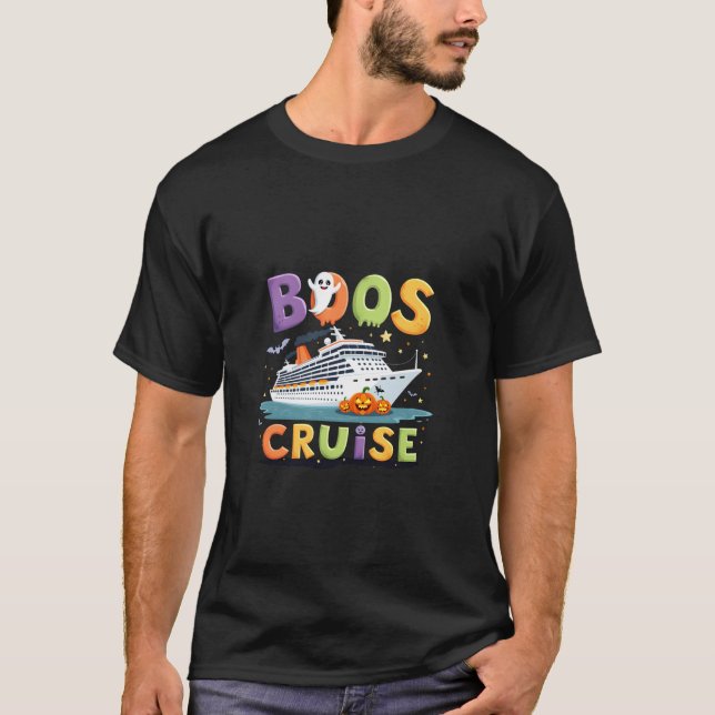 Spooky Halloween Boos Cruise Squad Matching Family T-Shirt (Vorderseite)