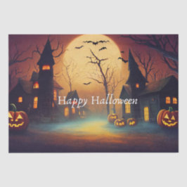 Spooky Halloween Castle Craft Seidenpapier