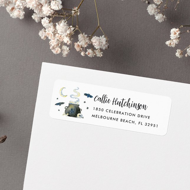 Spooky Halloween Cauldron Rücksendeadresse (Von Creator hochgeladen)