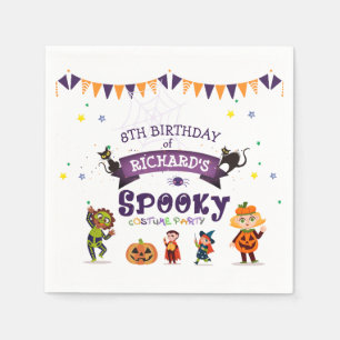 Spooky Halloween Costume Kindergeburtstag Party Serviette
