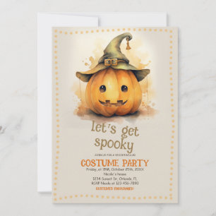 Spooky Halloween Costume Party Einladung
