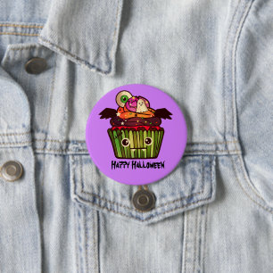 Spooky Halloween Cupcake Button