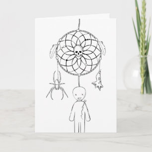 Spooky Halloween Dreamcatcher Karte