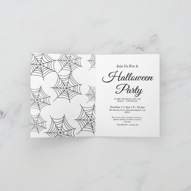 Spooky Halloween Einladung (Innenseite)