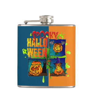 Spooky Halloween Flachmann