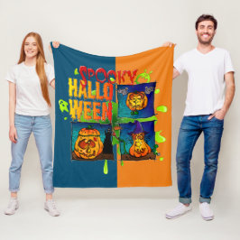 Spooky Halloween Fleecedecke