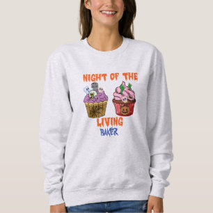 Spooky Halloween Freight Night Cupcake Liebhaber Sweatshirt