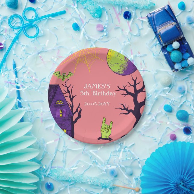 Spooky Halloween Geburtstagsparty Pappteller (Party)