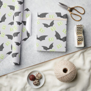 Spooky Halloween-Geschenkwrap Vintage Hexe und P Geschenkpapier
