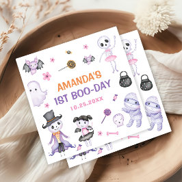 Spooky Halloween Ghost 1. Geburtstag Party Serviette