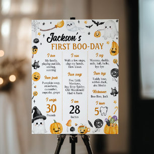 Spooky Halloween Ghost Geburtstagsparty Milestone Poster