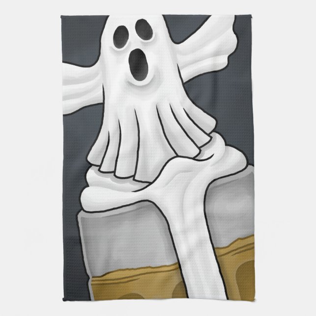 Spooky Halloween Ghost Geschirrtuch (Vertikal)
