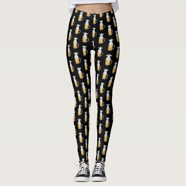 Spooky Halloween Ghost Leggings (Vorderseite)