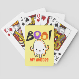 Spooky Halloween Ghost : Notebook Spielkarten