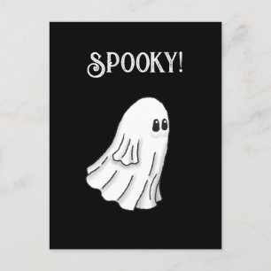 Spooky Halloween Ghost Postkarte