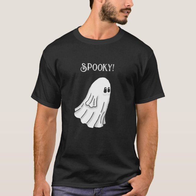Spooky Halloween Ghost T-Shirt (Vorderseite)