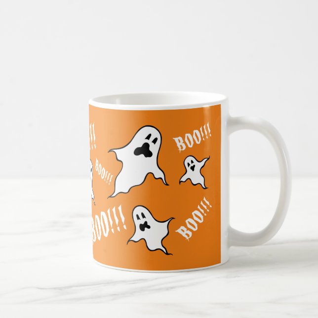Spooky Halloween Ghosts Kaffeemaschine Tasse (Rechts)