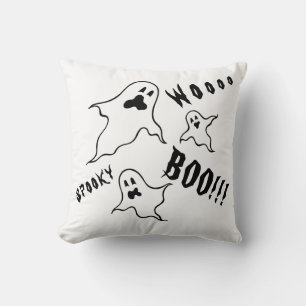 Spooky Halloween Ghosts Throw Cushion Kissen