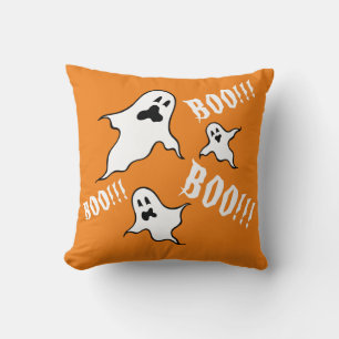 Spooky Halloween Ghosts Throw Cushion Kissen