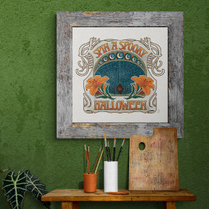 Spooky Halloween Gothic Vintag Inspiriert Poster