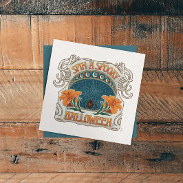 Spooky Halloween Gothic Vintag Style Einladung