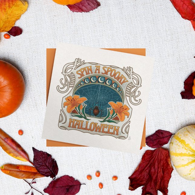 Spooky Halloween Gothic Vintag Style Einladung (Spooky Halloween Gothic Vintage Style Invitation)