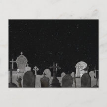 Spooky Halloween Graveyard Hintergrund