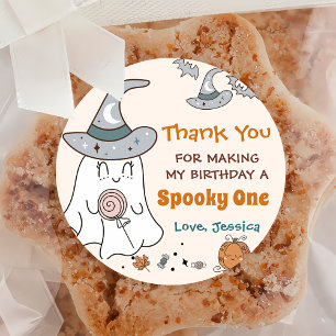 Spooky Halloween Groovy Niedliche Geburtstag Party Runder Aufkleber