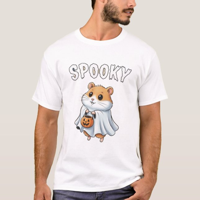 Spooky – Halloween Hamster TinyFur T-Shirt (Vorderseite)